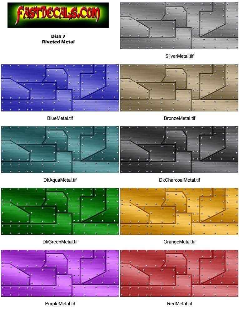 CUSTOM BRUSHED ALUMINUM DECALS and STICKERS